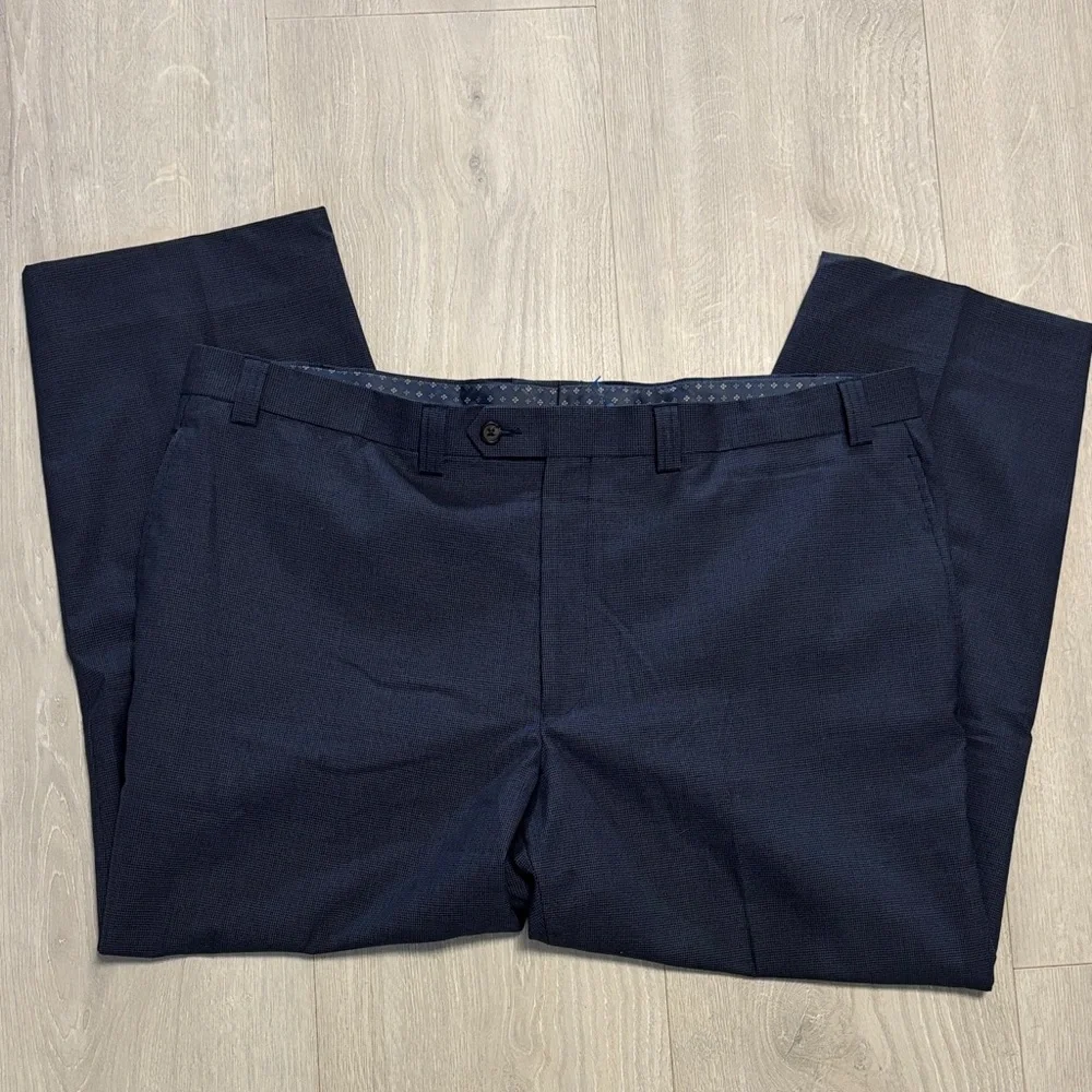 🔥BUNDLESALE Mens 42/27 Lauren Ralph Lauren Navy Checkered Dress Pants